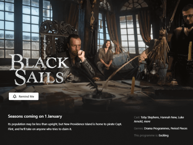 Netflix trasmetterà in streaming la serie Starz “Black Sails” nell’aprile 2024 – Notizie sulla serie